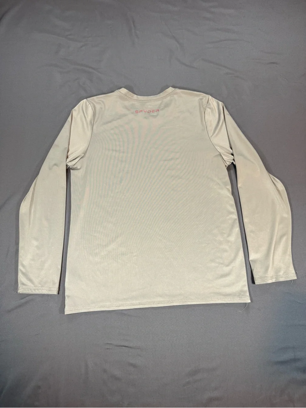 Spyder Youth Large 14/16 Gray Long Sleeve Rash Guard Swim Shirt UPF
